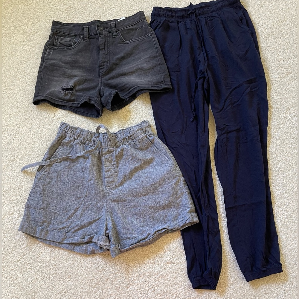 XS Uniqlo shorts and pants